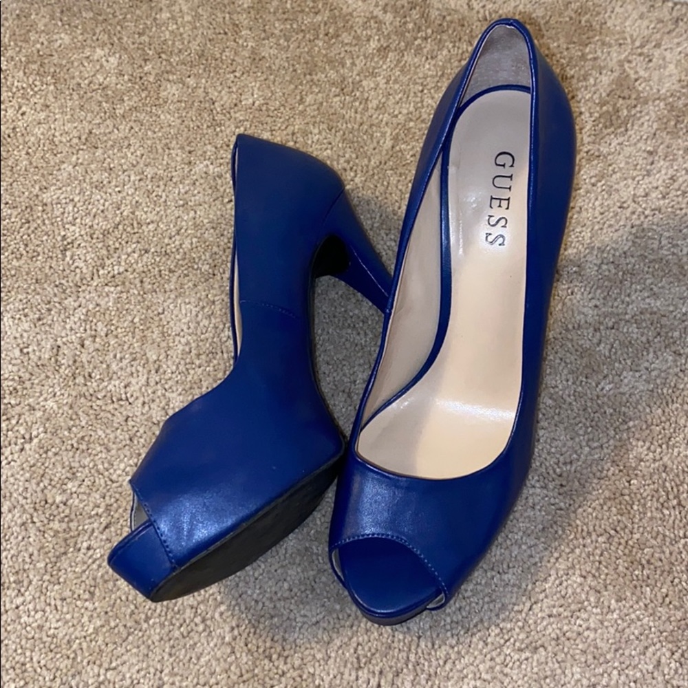 Blue Guess Heels